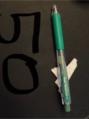 LOT OF 50 Pentel Wow! Gel Retractable Gel Pen - Green Ink